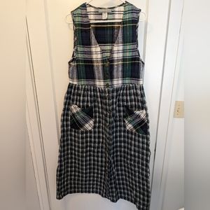 Vintage Carol Anderson plaid flannel jumper